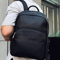 Мужская городская наплечная сумка 30х40х13, рюкзак для студента, наплечник для работы, черный