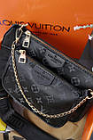 Сумка жіноча Louis Vuitton клатч- крос-боді потрійна Луї Вітон 3 в 1, фото 2