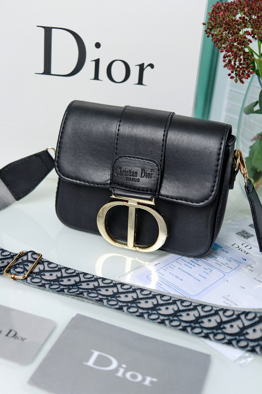 Жіноча сумка клатч Christian Dior, Крістіан Діор чорний