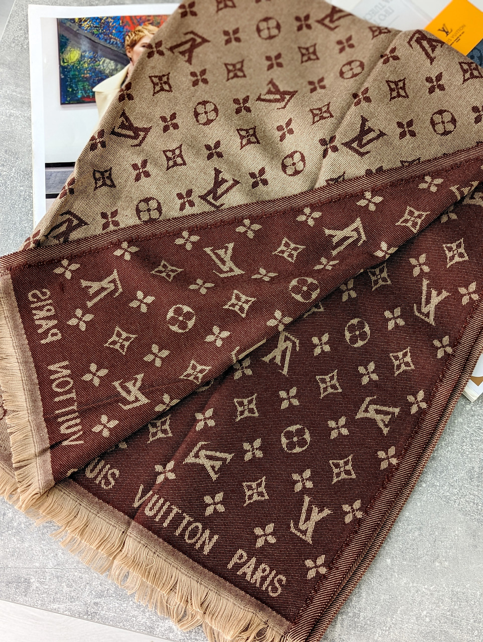 ПАЛАНТИН ШАРФ, ХУСТКА LOUIS VUITTON ЛУЇ ВІТОН із фірмовим пакованням