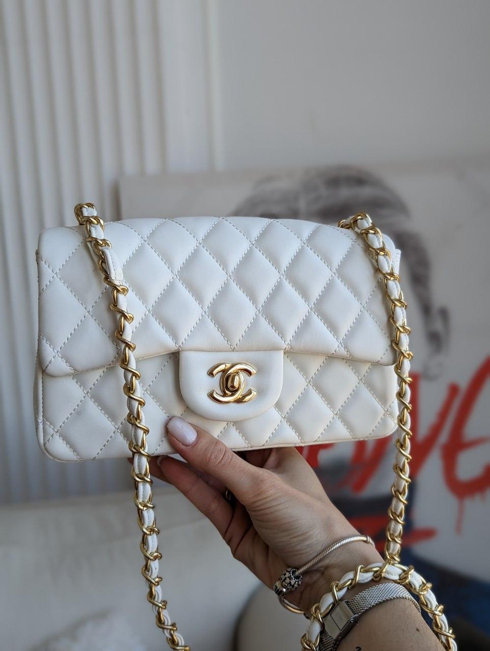 Сумка жіноча Chanel клатч Шанель білий