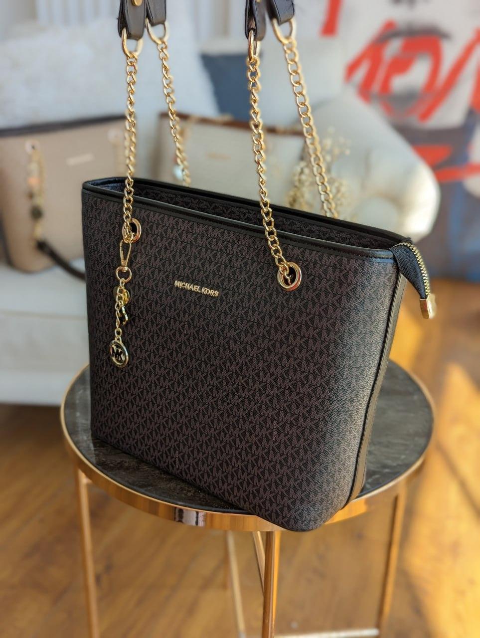 Сумка жіноча Michael Kors шопер коричневий Майкл Корс