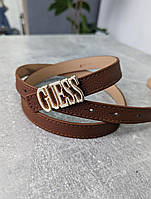 Жіночий ремінь- пояс Guess Гесс теракотовий вузький
