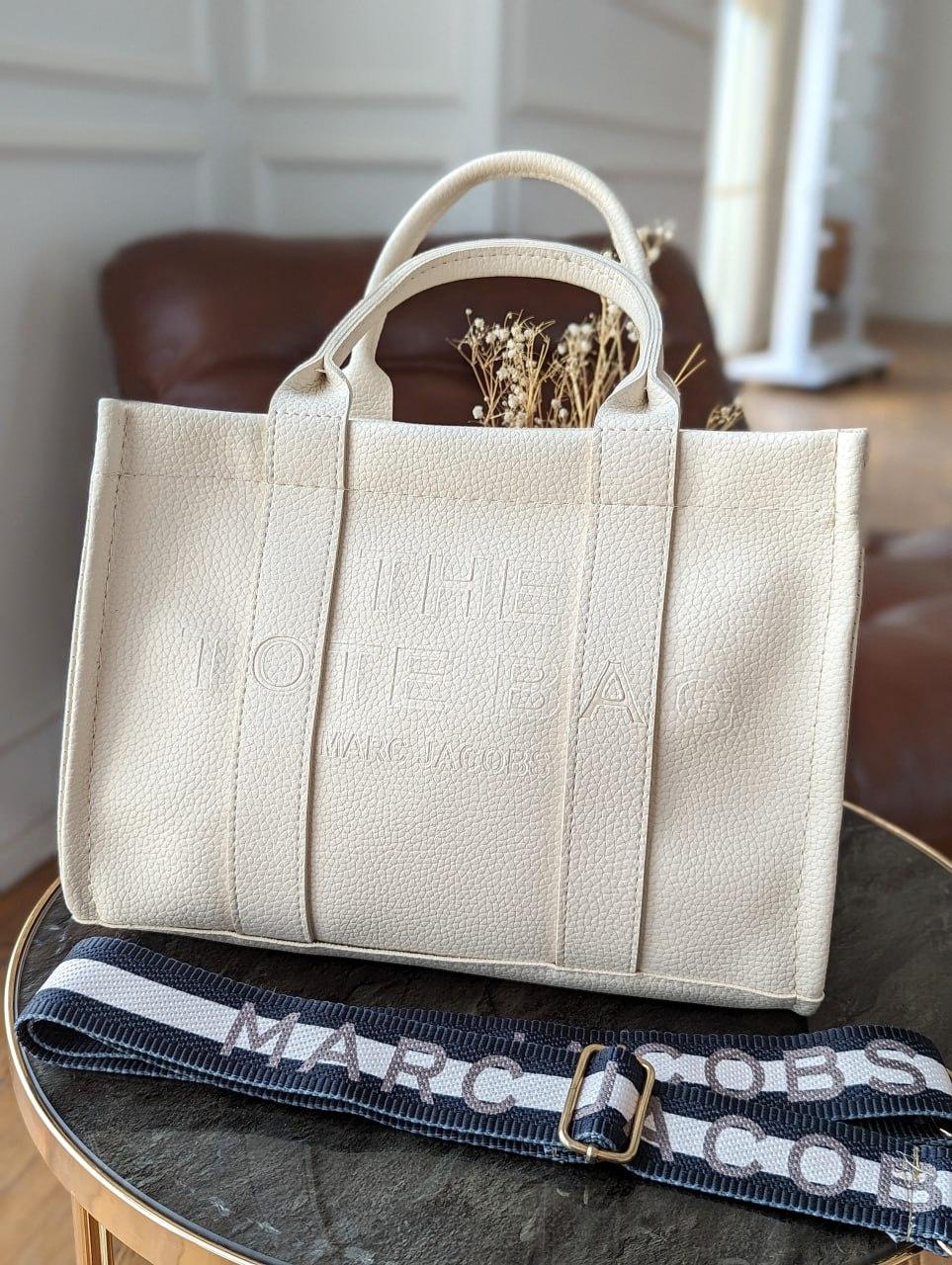 Сумка жіноча Маркбалкс шопер молочний Marc Jacobs Tote Bag великий, фото 1