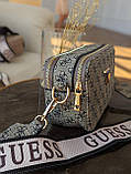 Сумка жіноча сірий теплий Guess Гесс крос-боді Люкс, фото 5