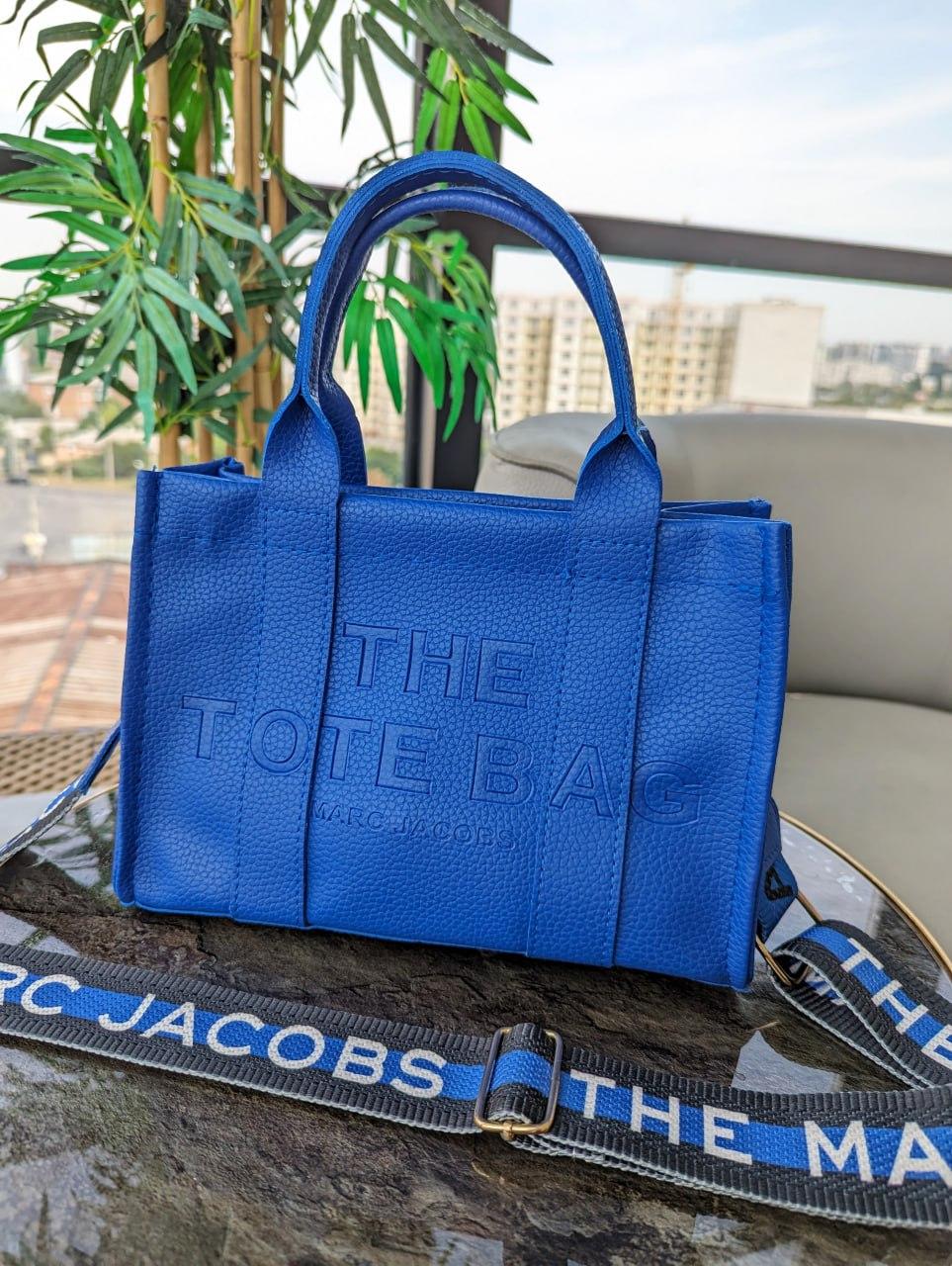 Сумка жіноча Марк Джейкобс шопер синій Marc Jacobs Tote Bag міні