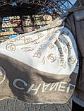 ПАЛАНТИН ШАРФ, ХУСТКА CHANEL ЖЕНСЬКИЙ ШАРФ ШАНЕЛЬ білий-моко з фірмовим пакованням, фото 3
