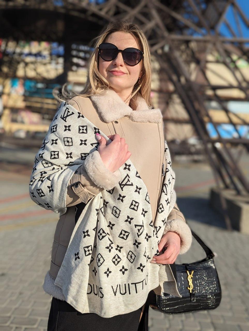 ПАЛАНТИН ШАРФ, ХУСТКА LOUIS VUITTON ЛУЇ ВІТОН білий