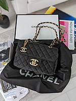 Сумка жіноча Chanel клатч Шанель чорний нейлон