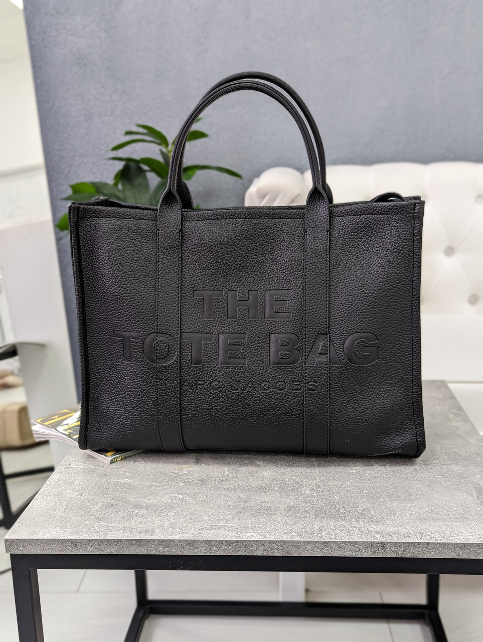 Сумка жіноча Марк Джейкобс саквояж чорний Marc Jacobs Large Tote Bag