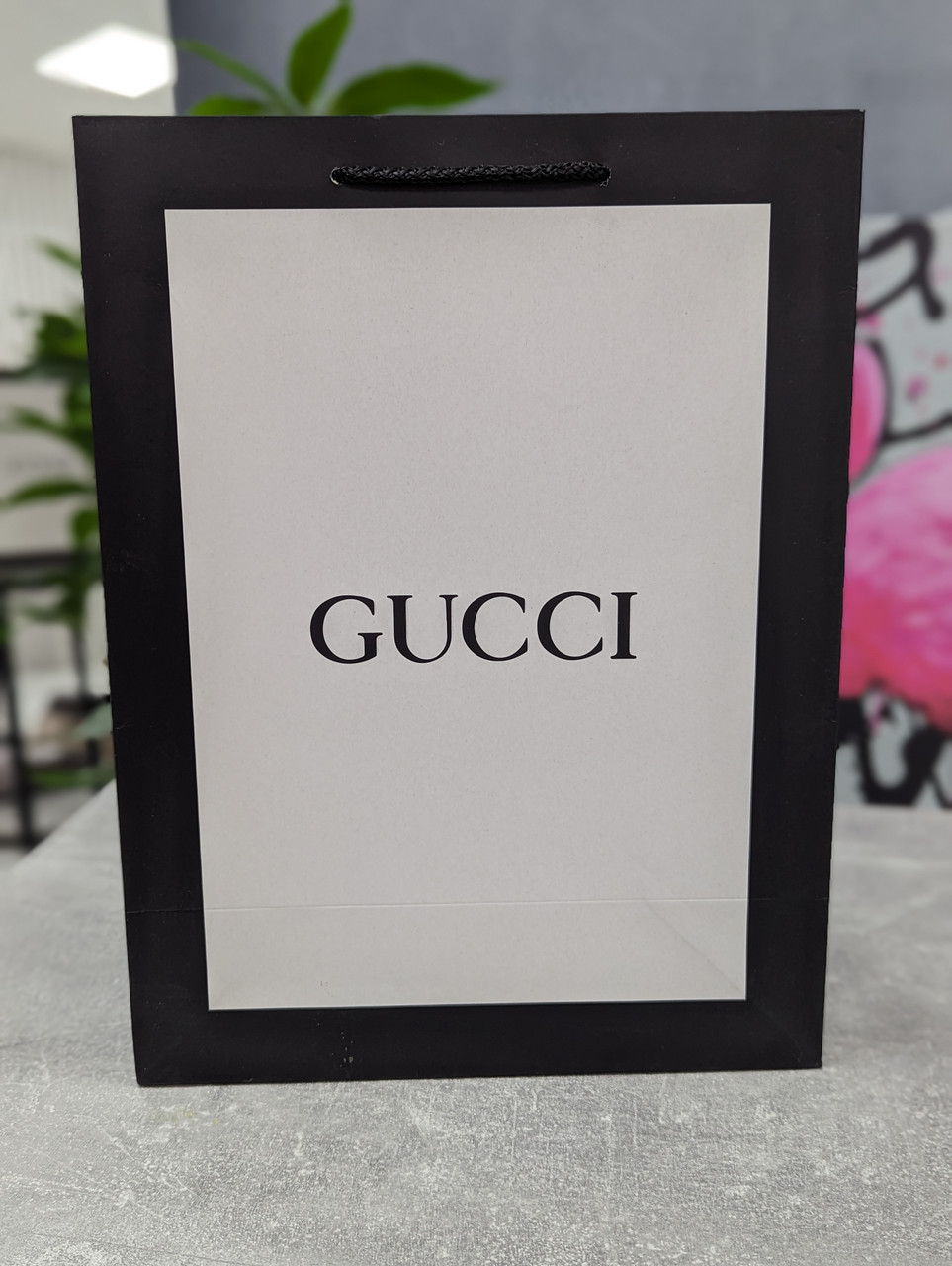 Фірмове паковання пакет Gucci, паковання на подарунок. Подарункова брендова упаковка Гуччі