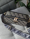 Сумка жіноча Guess, сіра Гесс крос-боді міні лого, фото 2