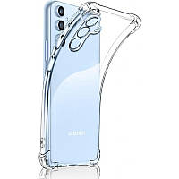 TPU чохол GETMAN Ease logo посилені кути Full Camera для Samsung Galaxy A34 5G Безбарвний (прозорий)