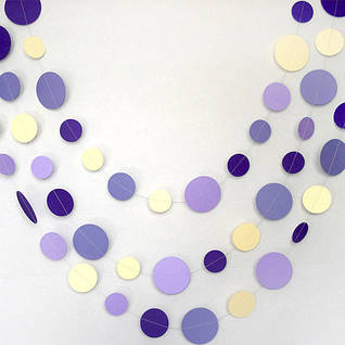 Гірлянди-круги різного діаметру, довжина 1,5 м