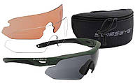 Тактические защитные очки для стрельбы Swiss Eye Nighthawk зеленая оправа