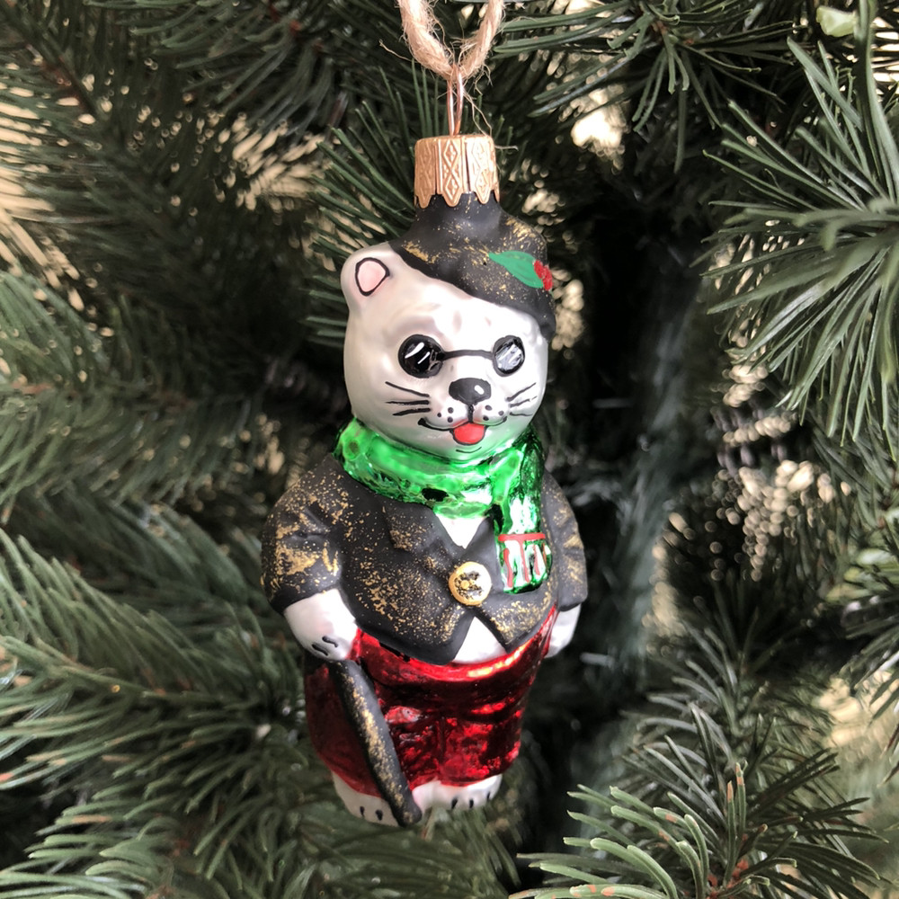 Скляна іграшка "Кіт Базіліо", фото 1