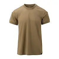 Потоотводящая футболка Helikon Tactical T-shirt TopCool-Coyote,тактическая летняя футболка койот с карманчиком