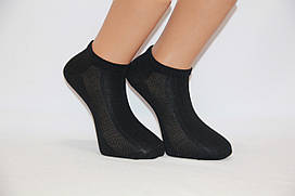 Чоловічі шкарпетки короткі в сіточку Ф3 чорний сітка