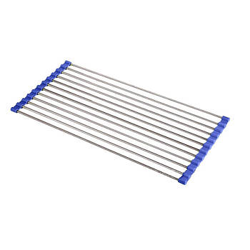 Сушарка-підставка на раковину для посуду Kitchen Drainboard 37*23*0.5 см Синій (KG-11617)