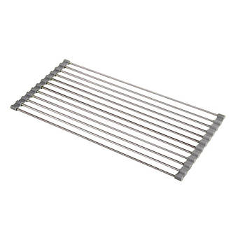 Сушарка-підставка на раковину для посуду Kitchen Drainboard 37*23*0.5 см Сірий (KG-11616)