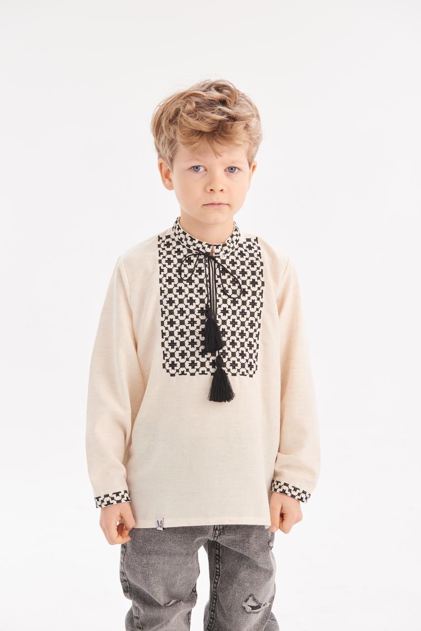 Вишиванка для хлопчика "Бандера", дитяча вишита сорочка в етно стилі, фото 1