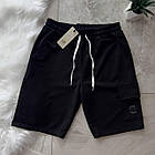 Чоловічий літній костюм C.P. Company Футболка + Шорти білий з чорним С.П. Компані на літо, фото 2