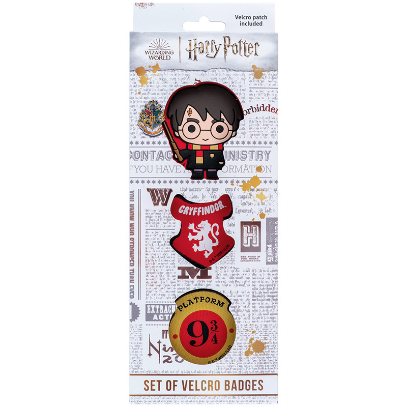 Набір бейджів на липучці Kite Harry Potter HP24-3012-2, 3 шт., фото 1