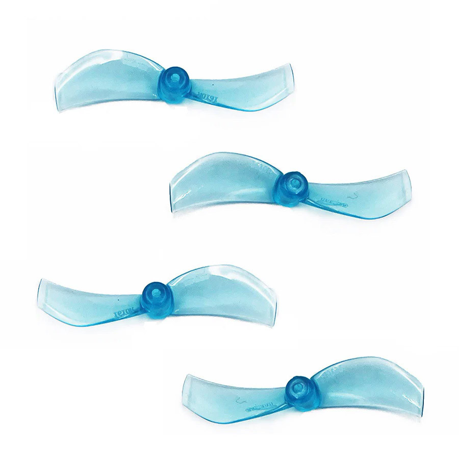 Gemfan 1610 40 мм 2 лопаті (1,5 мм вал) для дрона 1S FPV |мотор 0802/1102/1103| (4 шт, Clear Blue)