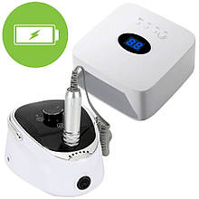 Набір: Лампа S50 (54 Вт.) + Фрезер BQ730 (50 Вт. та 35000 об.) на акумуляторі - для манікюру та педикюру