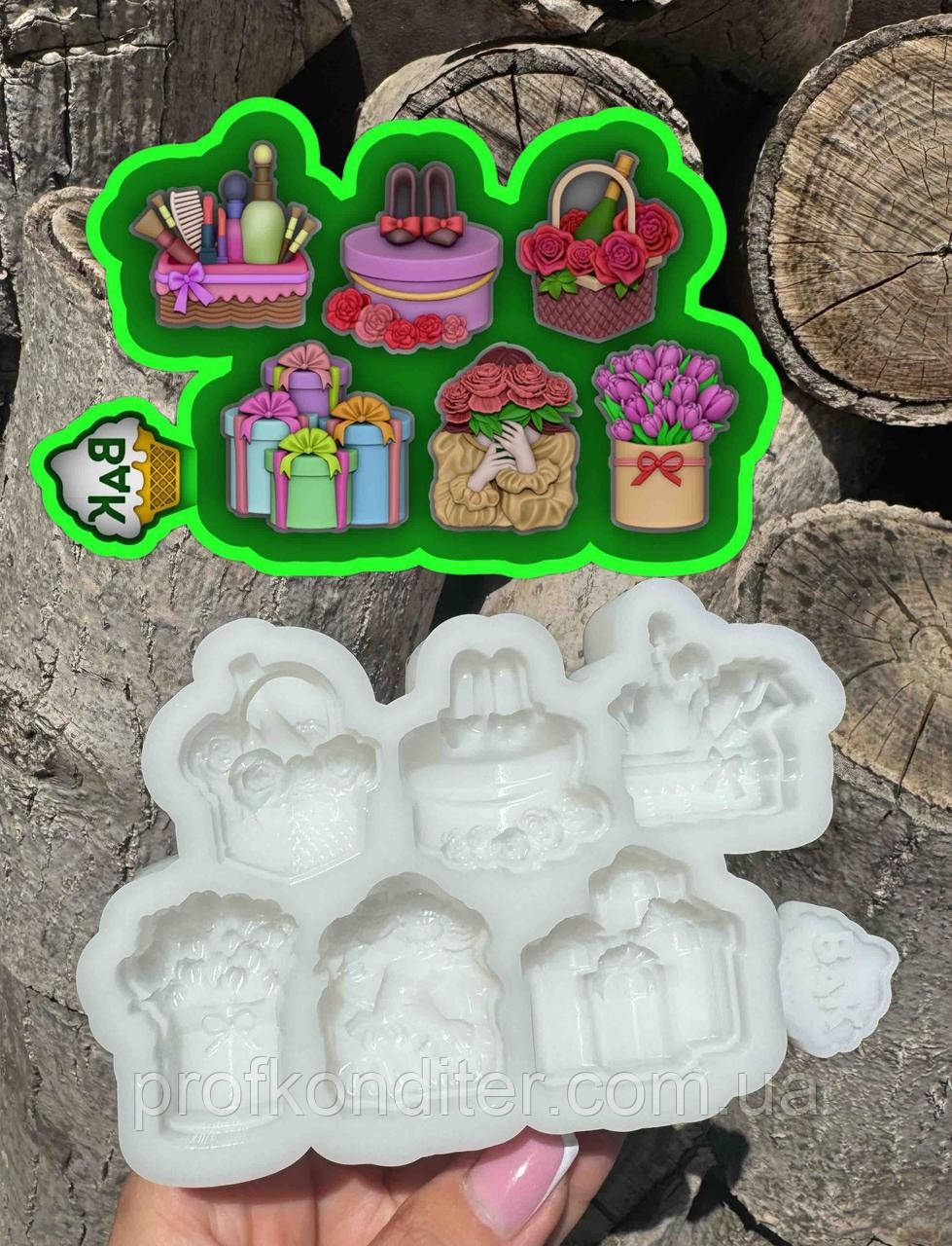 ЭКСКЛЮЗИВ! Силіконовий молд для шоколаду та ін "ЦУКЕРКИ - Жіночі радощі", фото 1