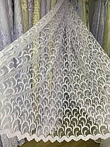 Тюль фатинова корд висотою 2,8 м. біла, фото 2