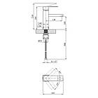 Система душова Kroner ESG063 і змішувач для раковини Kroner Kubus-ESG010, фото 9