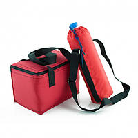 Червоний Набір сумок Термосумка під пляшку 2л, Термосумка ЛанчБег 5,5л