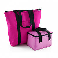 Рожевий Набір сумок Термосумка Пляжна Термосумка ЛанчБег 5,5л
