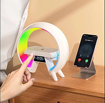 Настільна акумуляторна смарт-лампа нічник годинник із вбудованим акумулятором Smart RGB 15 W, Amazon, Німеччина, фото 5