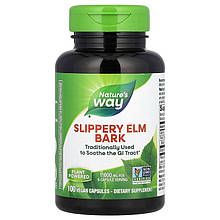 Кора слизького в'язання Nature's Way "Slippery Elm Bark" 1600 мг (100 капсул)