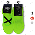 Шкарпетки для йоги стрейчінга пілатеса антиковзні з силіконовою підошвою салатовий розмір 37-44, фото 2