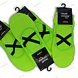 Шкарпетки для йоги стрейчінга пілатеса антиковзні з силіконовою підошвою салатовий розмір 37-44, фото 4