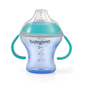 Поїлка непроливайка з м'яким носиком 180мл (3+) М'ятний Natural nursing BabyOno