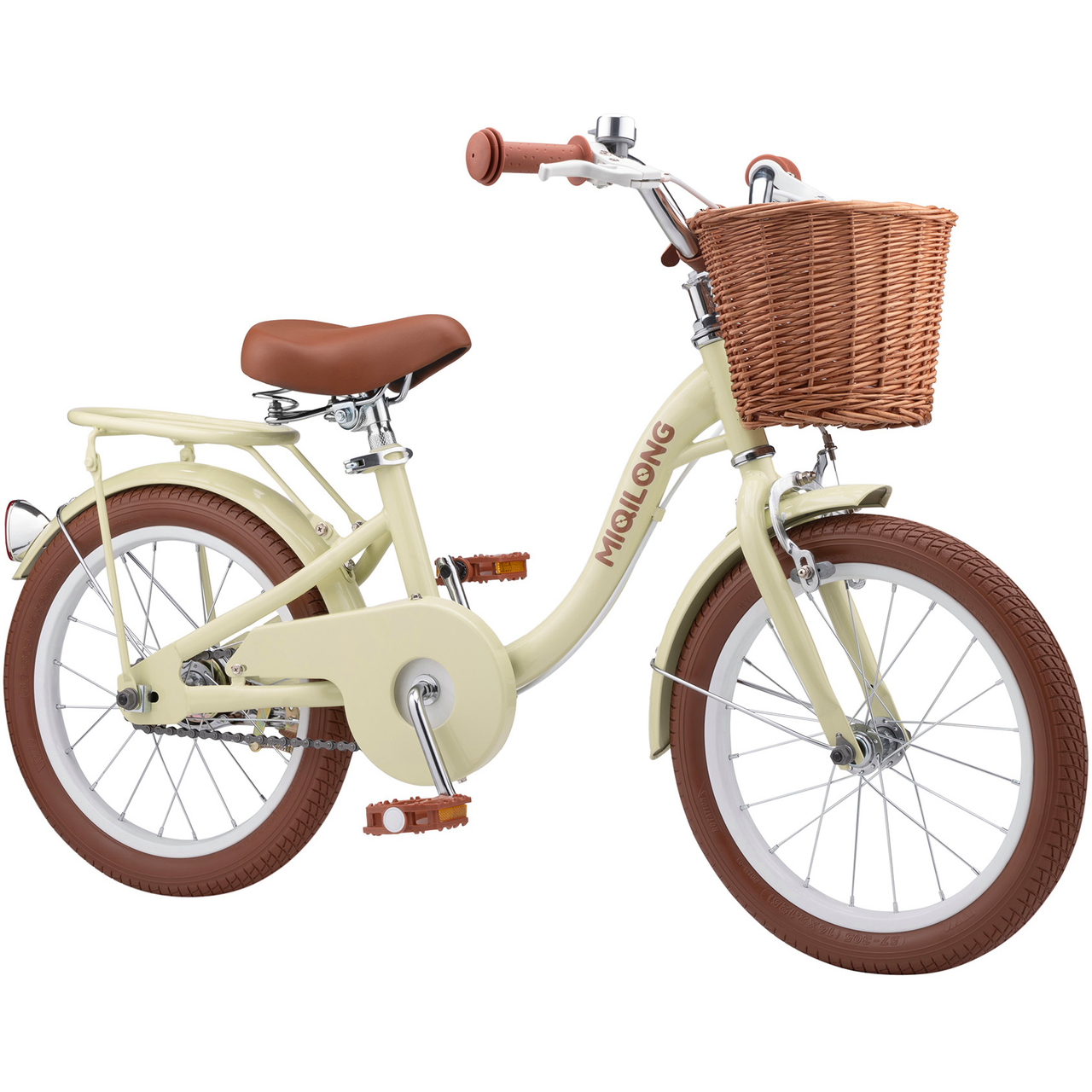 Дитячий велосипед Miqilong LS 16" бежевий, фото 1