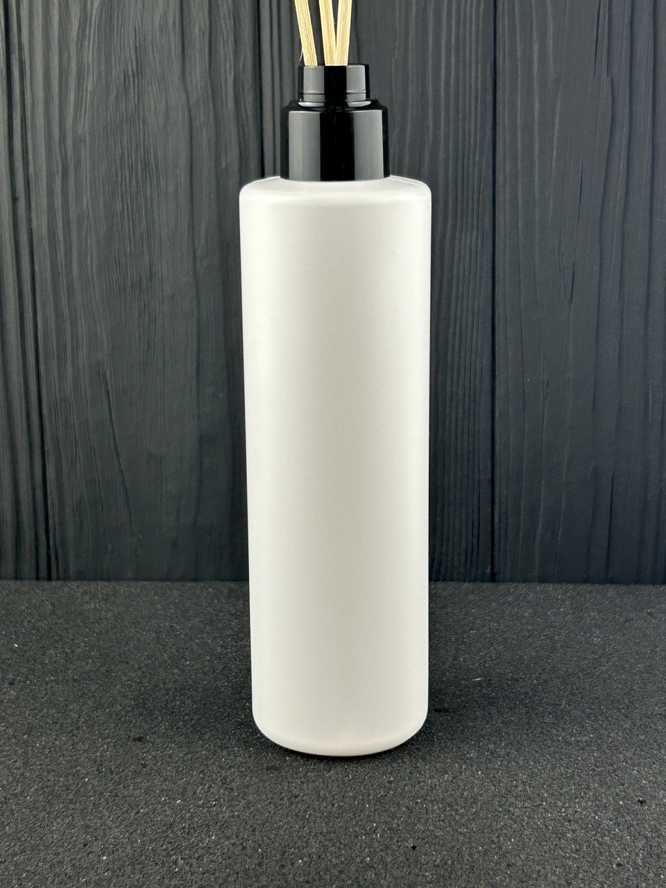 Білий флакон 250 мл для аромадифузора пластиковий стандарту 24/410 з пробкою та кришкою, фото 1