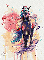 Картина за номерами, (BS108), Фантастичний кінь, 40 х 50 см, Brushme