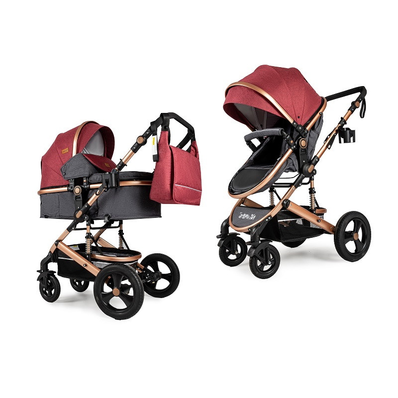 Коляска трансформер 2 в 1 Ninos Brava New Red NB2021NEWRG