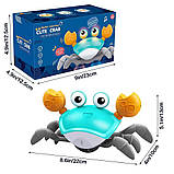 Інтерактивна іграшка Танцюючий Краб, Музичний краб, Краб іграшка ходить, фото 2