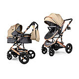Коляска трансформер 3 в 1 Ninos Brava New BEIGE (Khaki) NB2021W31BG, фото 4