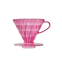 HARIO V60 02 Punch Pink Пуровер для заварювання кави