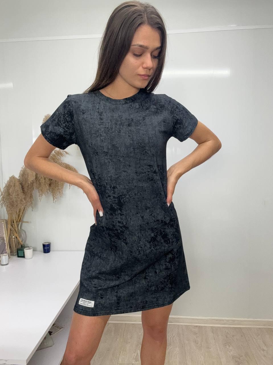 Стильна сукня футболка, кулір, фото 1