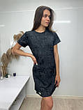 Стильна сукня футболка, кулір, фото 4
