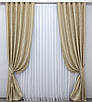Комплект штор (2шт. 1,5х2,8м.) льон мармур, колекція "Pavliani ХО". Колір бежевий. Код 1270ш 33-0099, фото 2