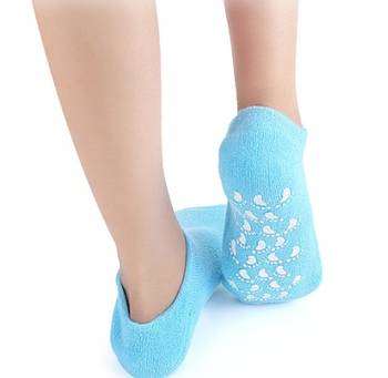 Зволожуючі гелеві шкарпетки SPA Gel Socks Блакитний (KG-11622)